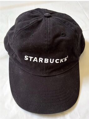 Starbucks Logo Hat Black Adjustable Strapback Cap